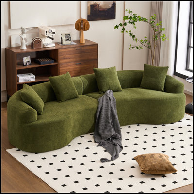 Comfortable Four-Seater Sleeper Sofa for Home, Enhancing Living Space
