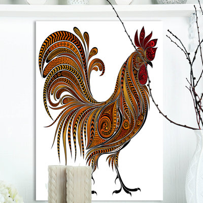 Feu de coq - impression sur toile tendue