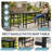 3-Piece Outdoor Rectangular HDPE Counter Height Patio Bar Set-1671552251