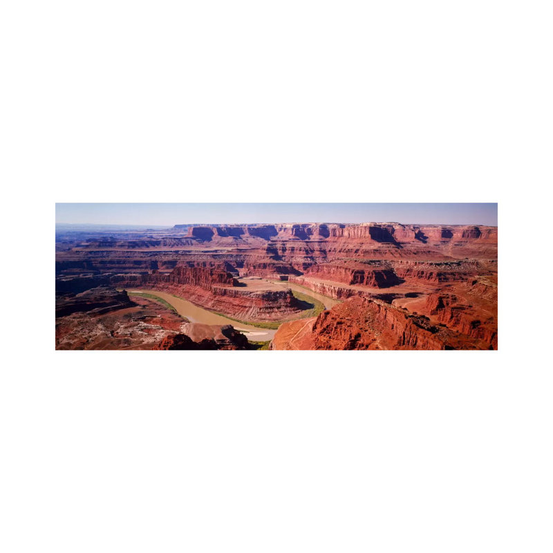 River Flowing Through A CanyonCanyonlands National Park, Utah, USA by Panoramic Images - Panoramic Gallery-Wrapped Canvas Giclée on Canvas