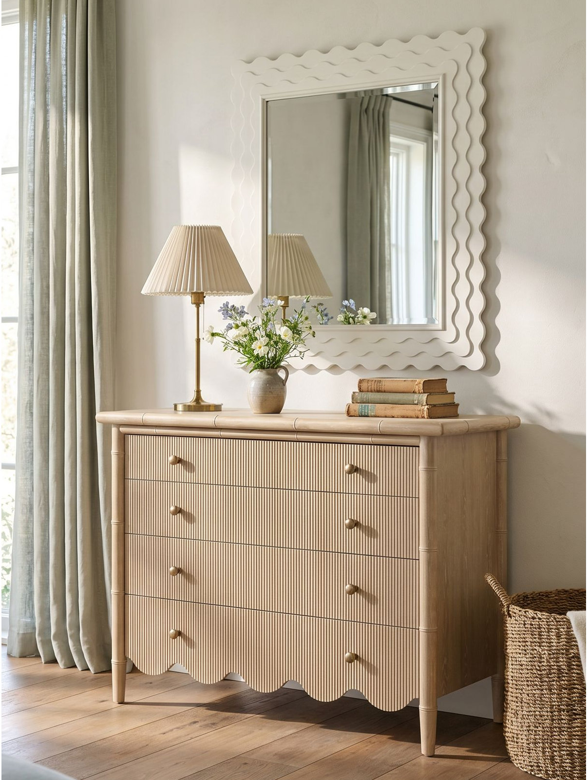 Haven Scalloped Mirror