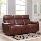 Jeramyah 81.5" Upholstered Power Reclining Sofa with USB Port