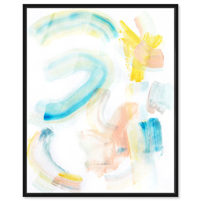 Moon Beams I - Hope Bainbridge Framed Acrylic Print Livingroom Wall Art by Art Remedy, Black Frame, 30 x 36