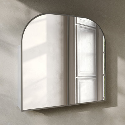 Porte 32 X 31 Arched Recessed/Wall Mount Medicine Cabinet With Mirror