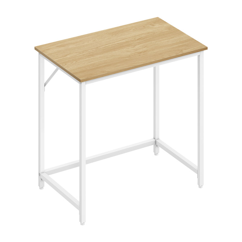 Alandus Computer Desk, Beige, 76cm H x 80cm W x 50cm D, White