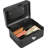 6" CASH BOX W KEY LOCK BLK