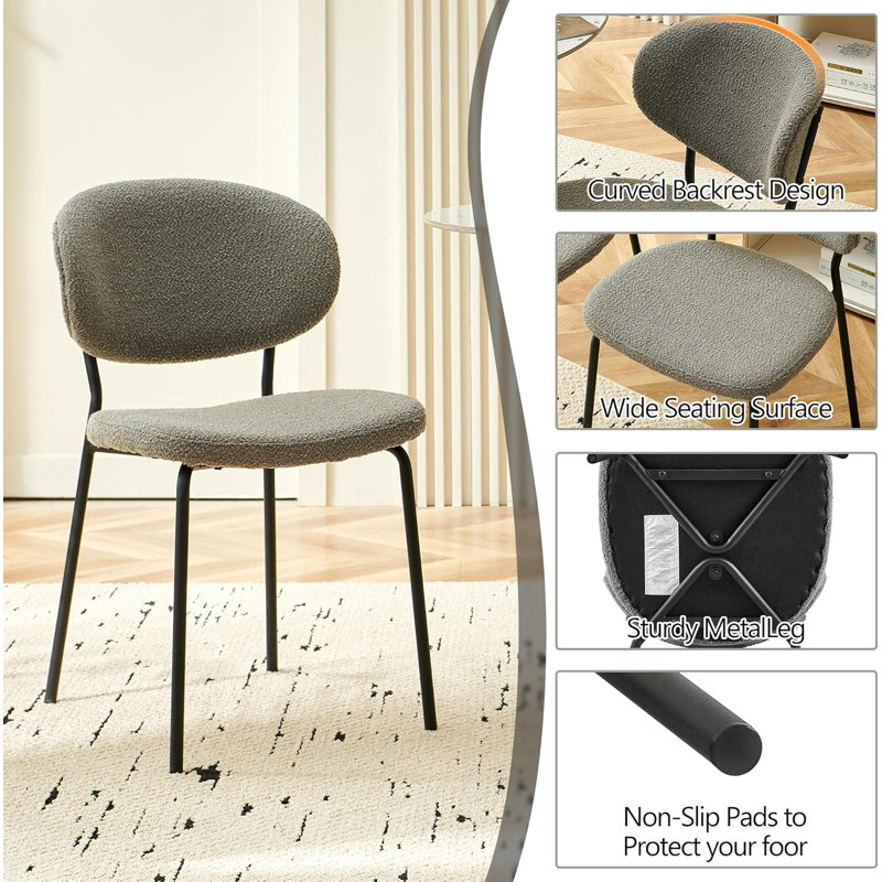 Halina 4 Seat Dining Table Set, Gray