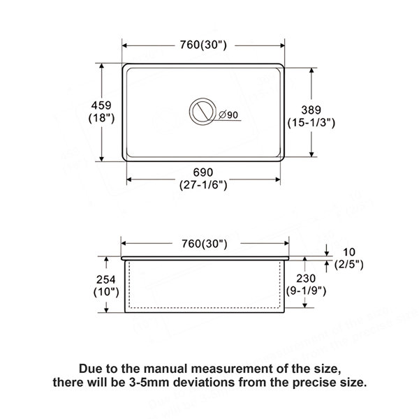 Dimensions du produit