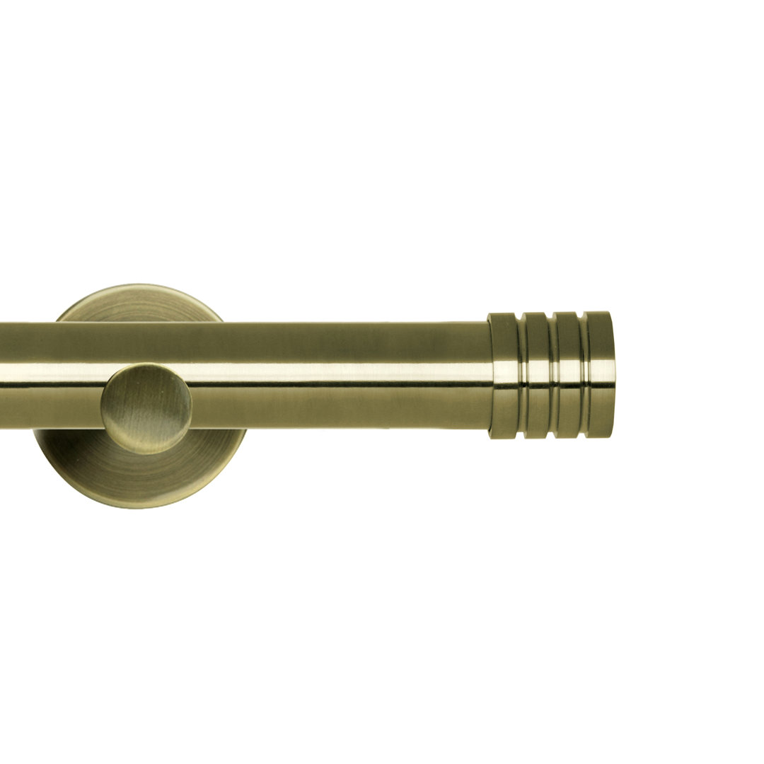 Eyelet Metal Curtain Pole Set 28mm with Stud Finial