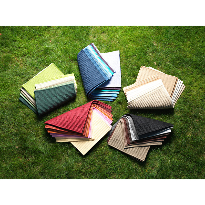 Tapis gris tressé, Carré 3 pi