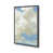 Encadrement ouvert, zinc vieilli