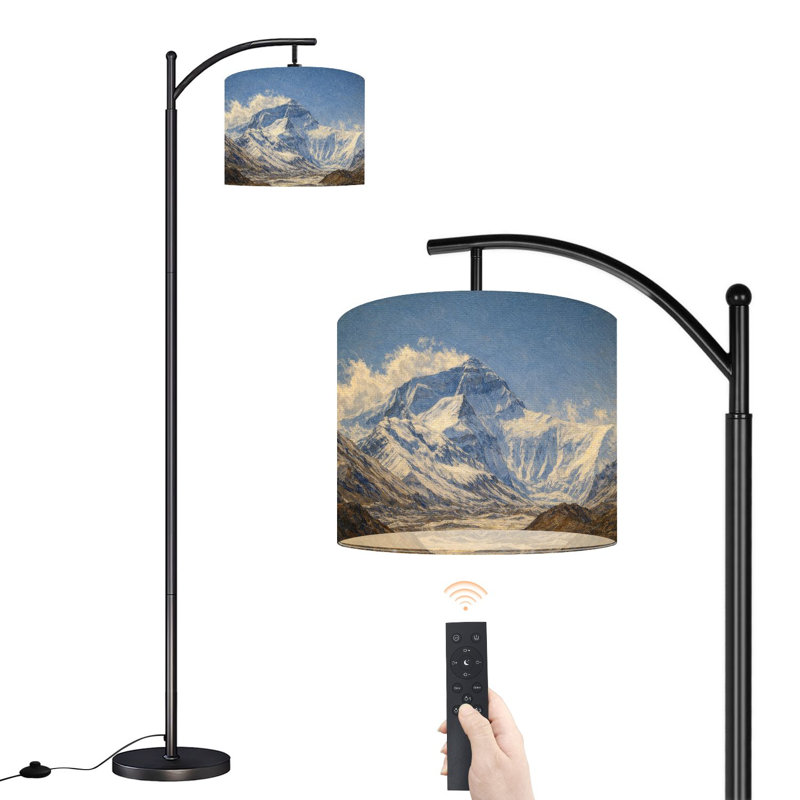 Lampe sur pied avec abat-jour réglable Arc
