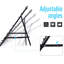 HOMCOM Football Rebounder Net Adjustable Kickback Goal for Teens, Black