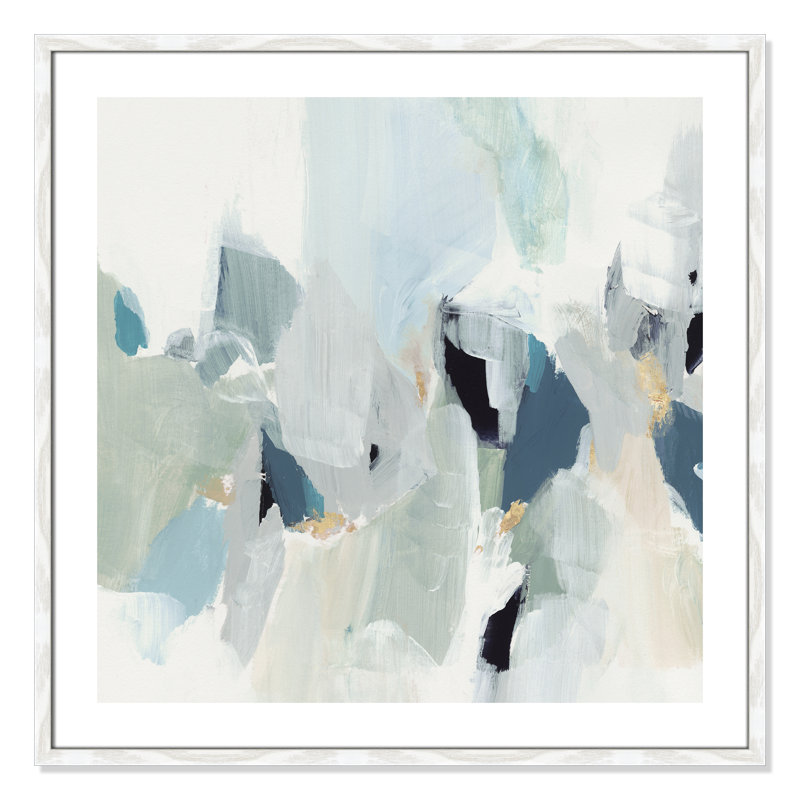 Little Talks " Little Talks III " by Isabelle Z, Picture Framed Paper, 33.25" H x 33.25" W, White Wood