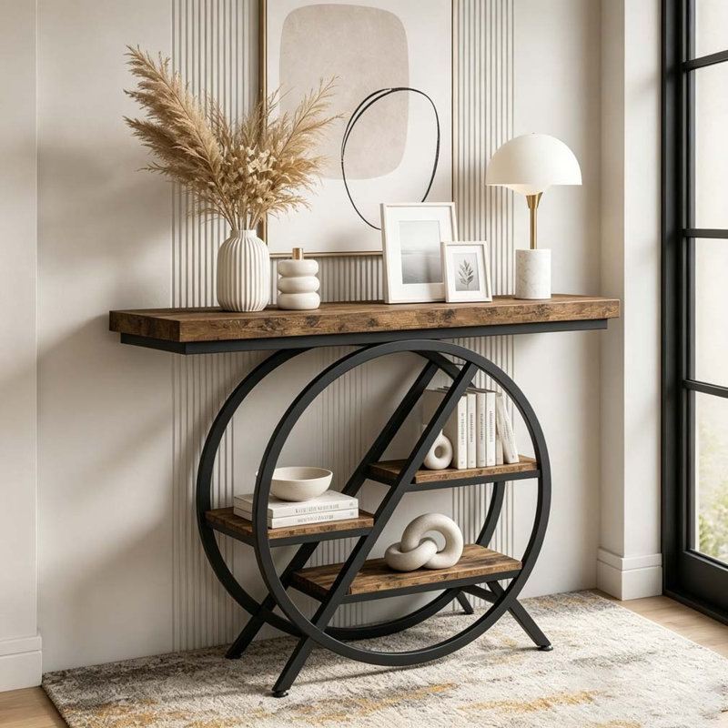 Console, table de vestibule fonctionnelle