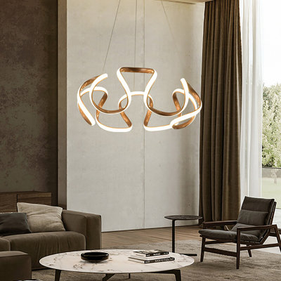Luminaire suspendu moderne avec télécommande