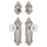 Nostalgic Warehouse Victorian Entry Set with Crystal Meadows Knob
