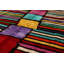 Oreiller en velours géométrique multicolore The Vibrant - 20 po x 20 po