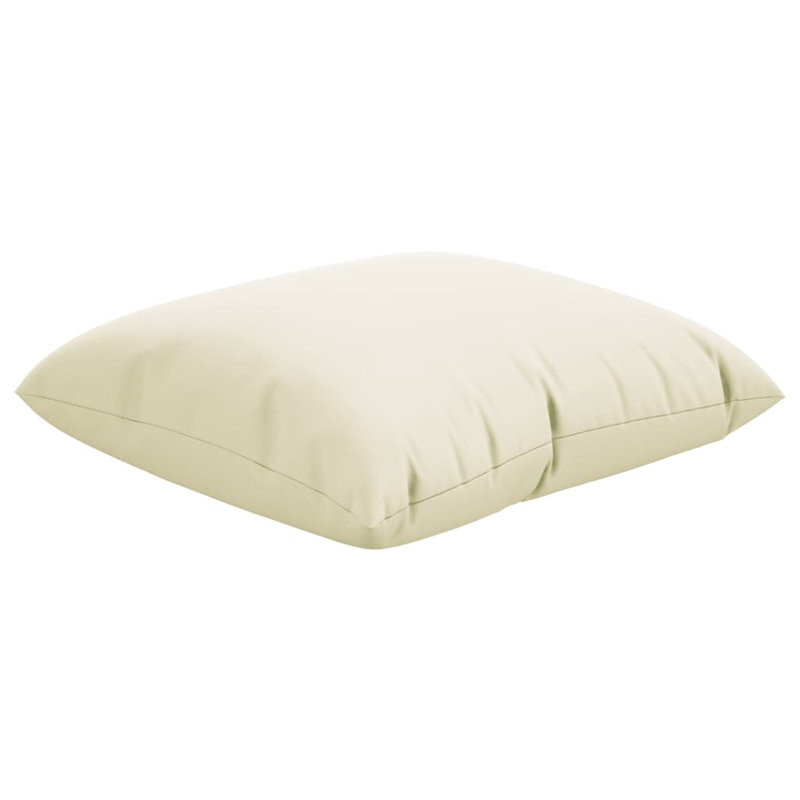 Ebern Designs Sofa Cushions 4 Pcs Cream 15.7"X15.7" Fabric, 23.6" W x 23.6" D, Cream
