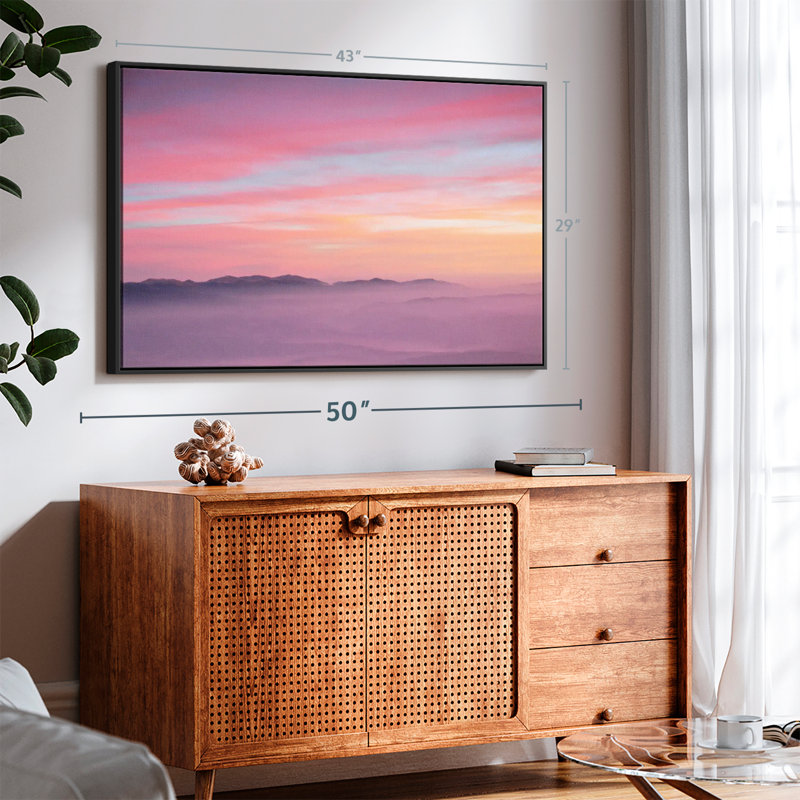 «Pink Sunrise», reproduction sur toile, H 43 po x l 29 po