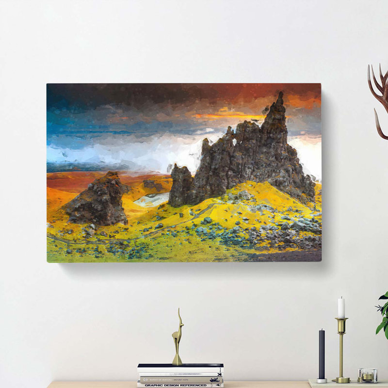 View From The Old Man Of Storr In The Isle Of Skye - Wrapped Canvas Print, 40cm H x 60cm W x 3cm D