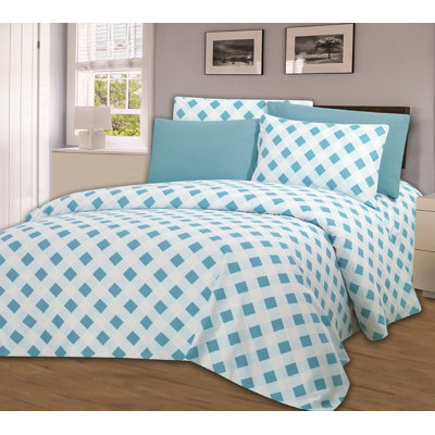 Microfiber Gingham Sheet Set