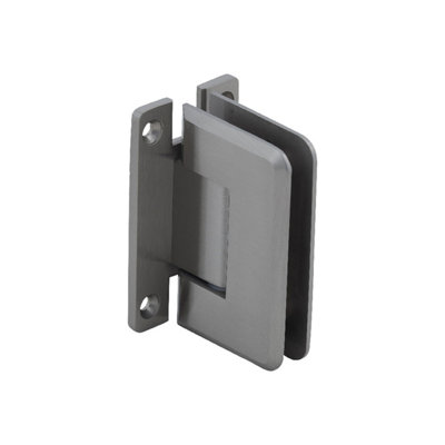 Solid Brass Wall Mount 90 Degree Double Side H Back Plate Standard Hinge Bathroom Glass Clamp
