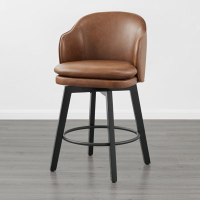 Swivel Bar Stool With Back