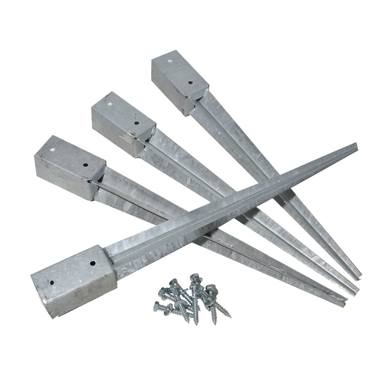 Gaspo Silver Metal Post Sleeve/Shield for Posts