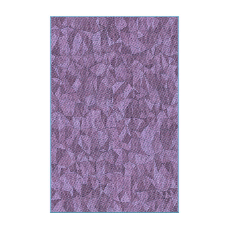 Tapis 100% à motifs lavables à la machine 2989 Pat3807 BLU, Rectangle de 2 pi x 3 pi