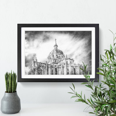 Almudena Cathedral In Madrid Spain - Single Picture Frame Painting on MDF