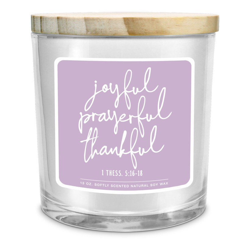 Fresh Scented Jar Candle with Glass Holder