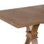 Ensemble de table de salle à manger à piédestal 7 pièces avec chaises rembourrées et dossier en rotin Levi