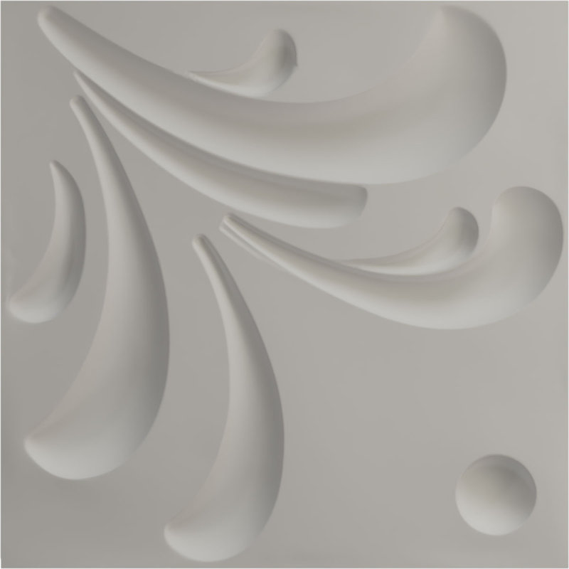 Panneau mural 3D décoratif en acacia EnduraWall, Doré brillant