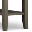 Table de bout transitionnelle en bois massif avec 2 tablettes ouvertes Acadian-1063236911-944659077