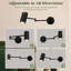1‑Light Black Swing Arm Sconce