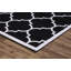 Tapis noir à motif géométrique tendance-23489113