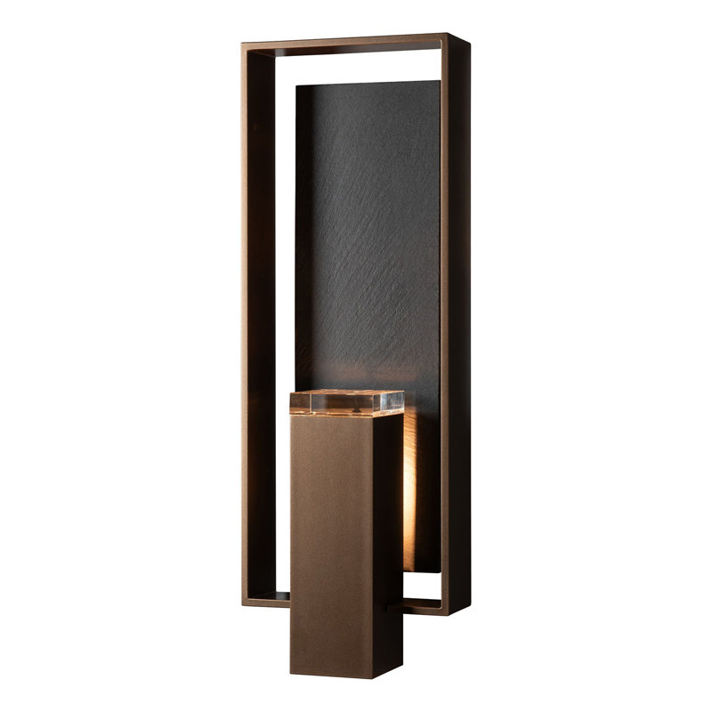 Shadow Box Aluminum Wall Light, Coastal Bronze