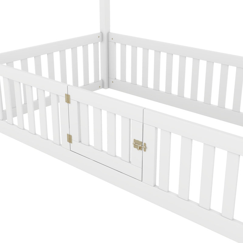 Adelise Canopy Bed, Twin, White