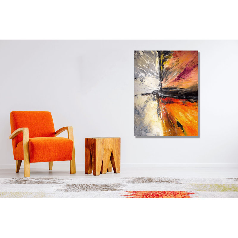 Abstract Print by John Beard, 24" H x 20" W x 1" D, Unframed