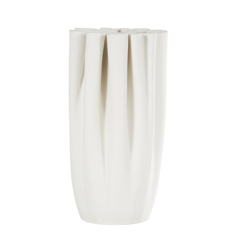Bowen Ceramic Table Vase, 9.6" H x 4.85" W x 4.85" D