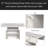 Wood Folding Dining Table With Storage Rack