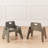 ECR4Kids Stackable Wooden Toddler Chair, 10in, Montessori Furniture, 2-Pack-100511064-100511059