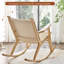 Chaise berçante en bois massif