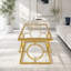 Table basse moderne en verre doré avec piètement géométrique-2056783098-2056783099