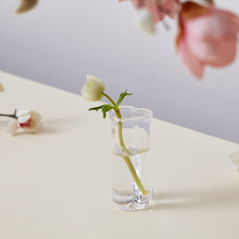 Highgate Heart Vase, 5.25" H x 2.25" W x 2.25" D