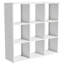 Bibliothèque à 9 cubes en métal avec tablettes-539005786