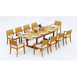 Travota Outdoor - Piece Teak Dining Set
