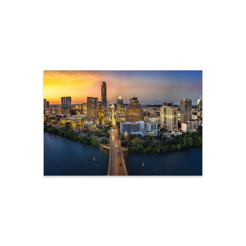«Austin Skyline with Capital On Plastique / Acrylique» par Jonathan Ross