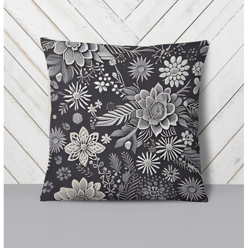 Throw Pillow, 16"H x 16"W, Pillow Cover Only - No Insert